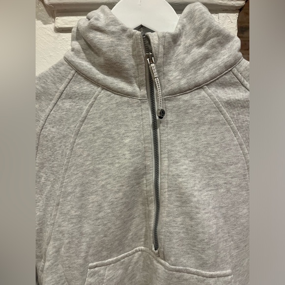 Lululemon oversized half-zip hoodie light grey, size XS/S - Picture 5 of 9